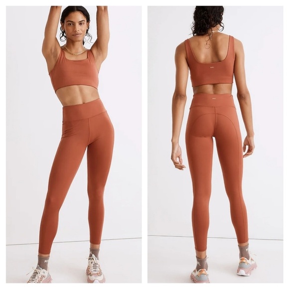 Madewell Pants - Madewell MWL Flex High-rise 25” Leggings in Weathered Brick, M